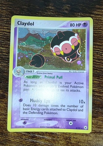 Pokémon Claydol 2/101 Holo EX Hidden Legends Swirl 🍥 - Picture 2 of 6