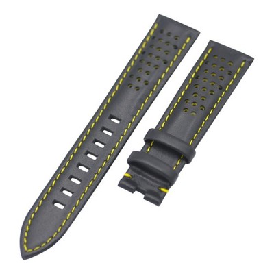 CUZ010862 Speedmaster Apollo 8 20x18mm Black Leather Watch Strap For Omega