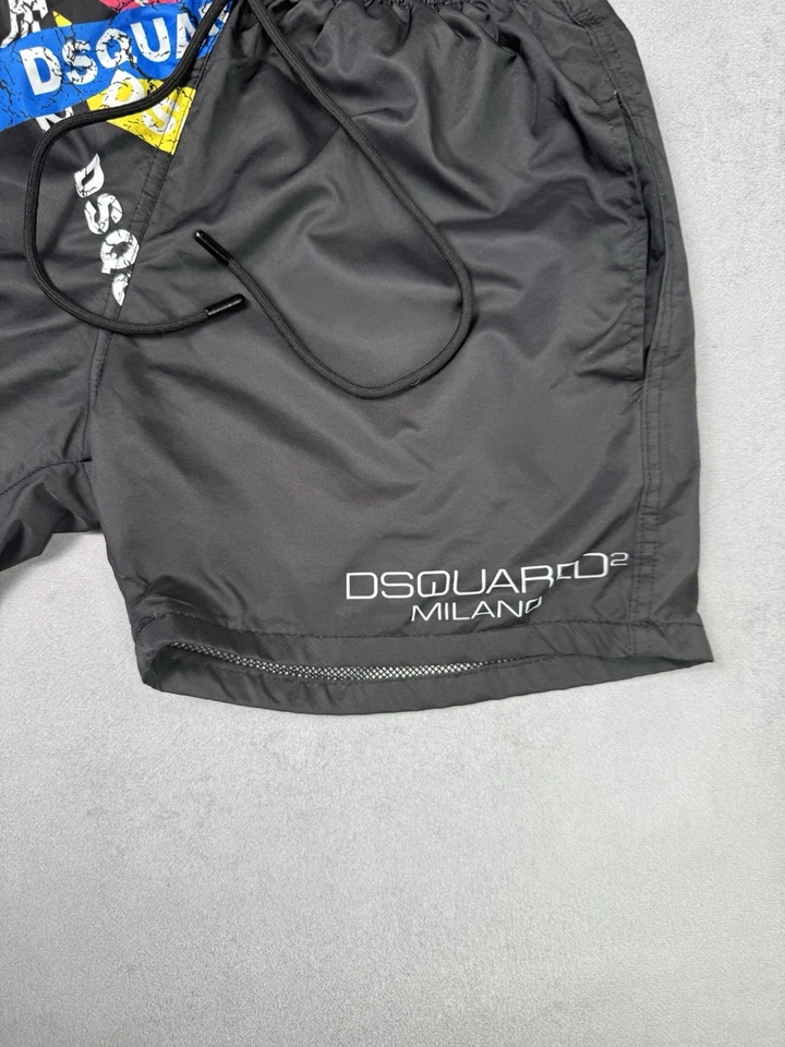 Pantalones Cortos de Natación Dsquared2 Hombre Talla S Negros Verano Atléticos Foto 4 de 4