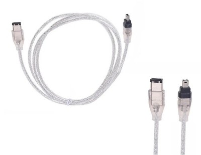 Neu Firewire IEEE 1394A 6 Pin auf 4 Pin Stecker Kabel Leitung PC Mac DV OUT CAMCORDER