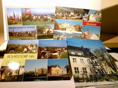 Landkreis Chemnitz / Sachsen. 4 x Ansichtskarte / Postkarte farbig, ungel 558743