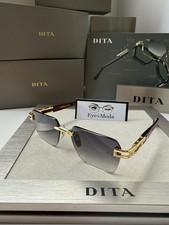 DITA META EVO ONE DTS147 04 Yellow Gold SiennaBlaze Rimless Sunglasses AUTHENTIC