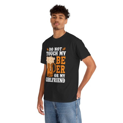 Beer Drinking Cerveza Unisex Heavy Cotton Tee T-Shirt 'Don't Touch' - Picture 14 of 79