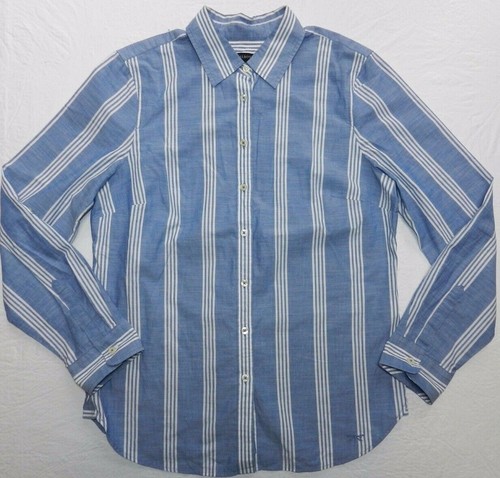 TALBOTS Hemd Damen Gr. 8 wandelbare Ärmel Button Down Bluse Oberteil (ab33) - Bild 1 von 7