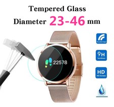 Tempered Glass Screen Protector cover For smartwatch Round diameter Anti Knock