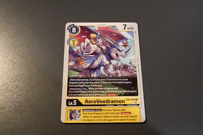 Digimon TCG (2020) - EX3-033 - 1x AeroVeedramon - Yellow - Rare - Revision Pack