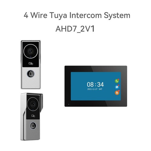 2x Doorbell 7'' WIFI Screen Phone Remote unlock villa outdoor Door bell Intercom - Picture 13 of 18