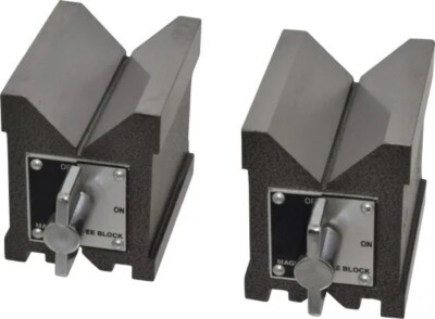Groz 4.76 to 2-3/4'' Capacity, 90° Angle, Steel V-Block MVB/4P