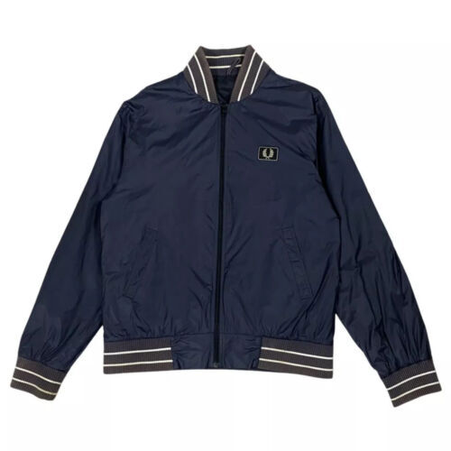 Fred Perry Mens Track Jacket Large Blue Tracksuit Top Full Fred Perry Mens Track Jacket Large Blue Tracksuit Top Full