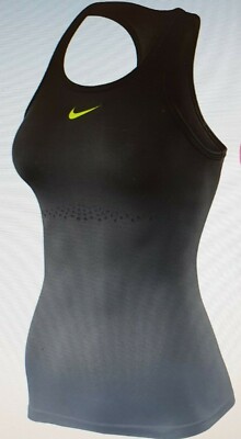 Nike Pro Laufweste Tank Top Fitness Gym Black & Volt 504625-010 (W)