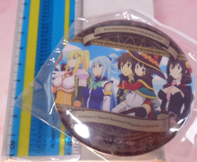 Megumin & Kazuma Can Badge Strap God's Blessing on this Wonderful