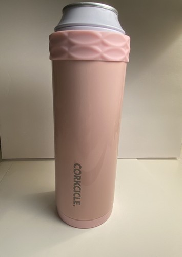 Corkcicle Slim Arctican 12oz Tall Cans Rose Quartz Pink New Insulated Stainless - Picture 4 of 4