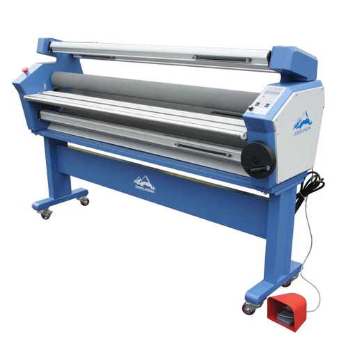 USA-63" Full-auto Cold Laminator, Wide Format Heat Assisted Lamination