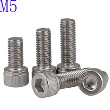 5mm / M5 x 0.7 201 stainless steel ALLEN BOLT SOCKET HEAD CAP SCREWS DIN 912