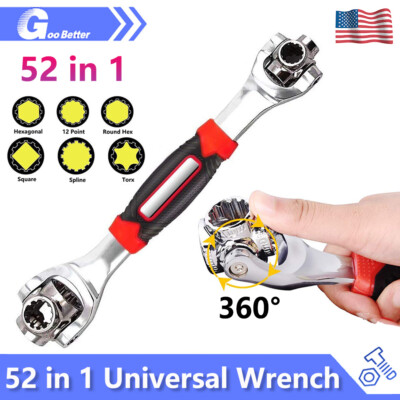 52 in 1 Universal Wrench Multi-Function Socket Tiger Spanners Adjustable Tools