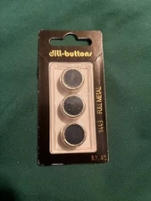 Blue Dill Buttons Size 5/8 15mm