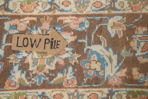 Vintage Orange Wool Floral Traditional Living Room Rug 8x13 Handmade Carpet - Picture 12 of 23