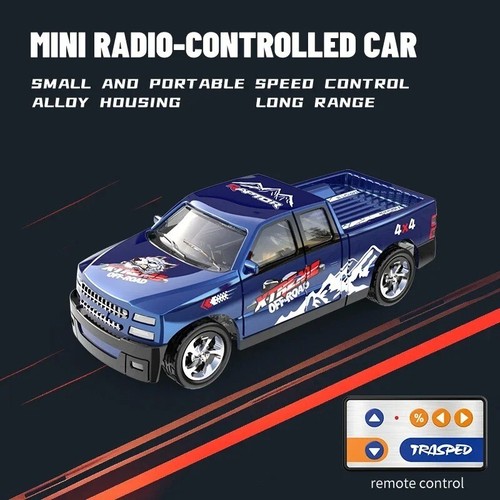 Mini Rc Drift Car 1/64 Scale Alloy Truck Remote Control 4x4 Off-Road Vehicle UK - Picture 9 of 15