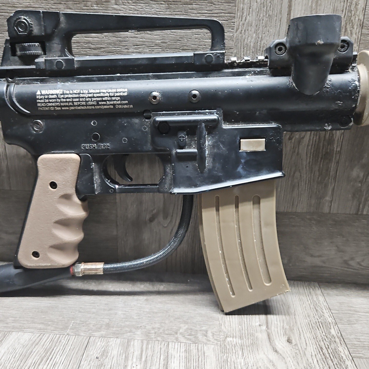 JT Tactical Paintball Gun TAN/BLACK M16 Style eBay