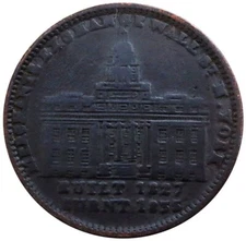 1835 UNITED STATES HARD TIMES MERCHANTS EXCHANGE WALL STREET TOKEN HT#293 LOW 97