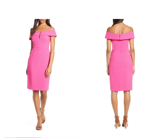 Pink vince camuto dress cheap