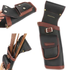 Arrow Quiver Leather Traditional Bow Bag Longbow Archery Hunting Shooting Target