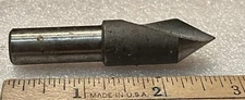 5/8" X 60° HSS Center Reamer Countersink, 1/2" Shank, New,  Single Flute