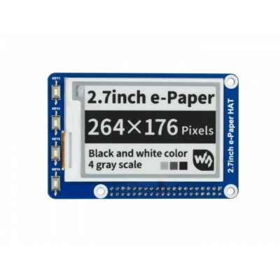 2.7inch e-Paper HAT 264x176 E-Ink Display HAT SPI for Raspberry Pi Jetson Nano