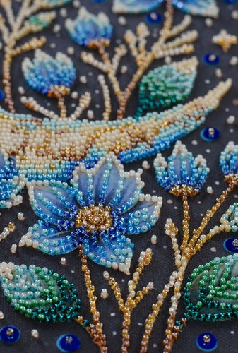 DIY Bead Embroidery Kit Magical Night Beadwork Beaded Stitching Craft Set - Picture 11 of 16