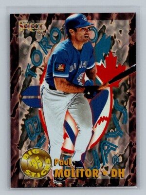 1995 Select Big Sticks Holo Insert #BS10 Paul Molitor HOF Toronto Blue Jays Card
