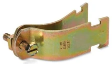 Steel City C 105 1 1/4, Strut Pipe Strap, Pipe Strap 14Ga 1-1/4In Steel, 1 PC