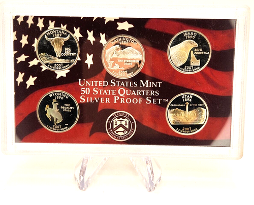 2007 United States Mint 50 State Quarters SILVER Proof Set with COA - Picture 4 of 7