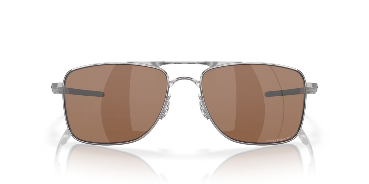 Oakley GAUGE 8 L POLARIZED Sunglasses OO4124-0962 Chrome Frame W