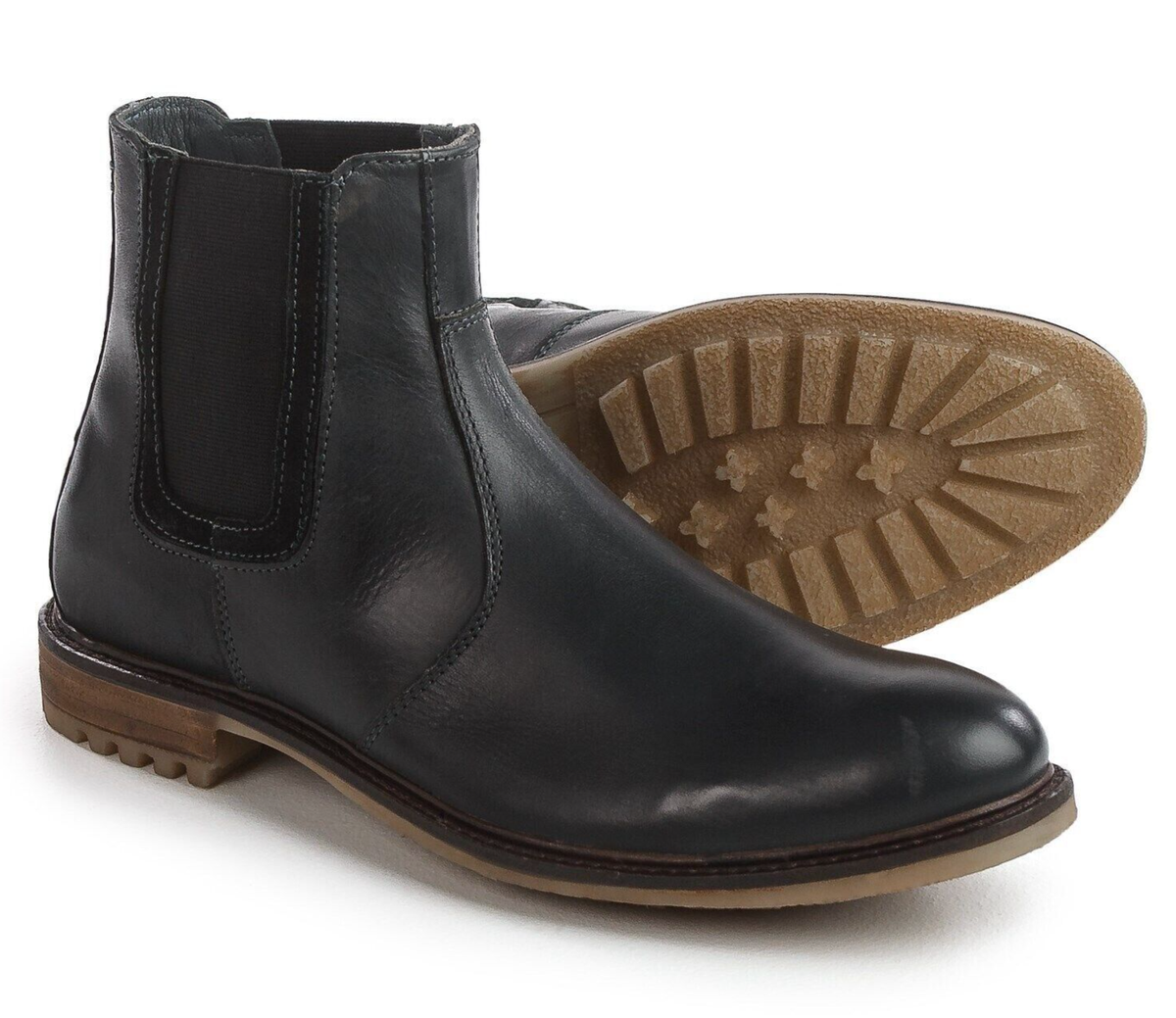 NEW HUSH PUPPIES Beck Rigby Chelsea Boots Black Leather  display picture 2