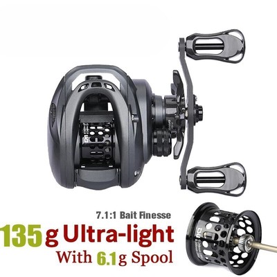 Reel Coil Ultra Light Spool Bait Finesse Dark Wolf Shallow Spool Gear New