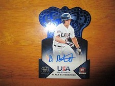 BLAKE RUTHERFORD 2015 Panini USA Baseball Crown Royale BLUE AUTO #3/25 Yankees