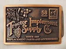 NEW TISCO 1995 TRACTOR IMPLEMENT SUPPLY CO 58 YEARS LIMITED EDITION BELT BUCKLE