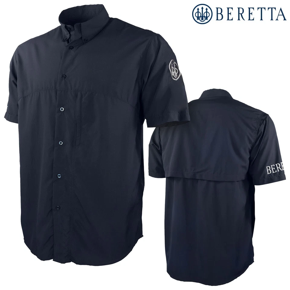 Beretta Buzzi Shooting S/S Shirt (XL)- Blue Navy - Image 3 of 3