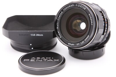 PENTAX SMC super multi coated Takumar 28mm f/3.5 M42 [Mint] from JAPAN #0089