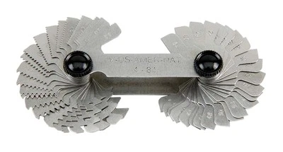 SHOP FOX Screw Pitch Gauge Measures 52 Sizes From 4 to 84 Threads Per Inch TPI New