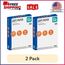 (2 pack) Pen + Gear Copy Paper, 8.5" x 11", 92 Bright, White, 20 lb., 1 Ream