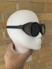 Vtg American Optical Co. Welding Safety Goggles Green Lenses .Steampunk .