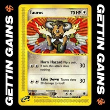 Tauros - 133/165 - Common - Expedition Base Set - Pokemon Card - LP on eBay