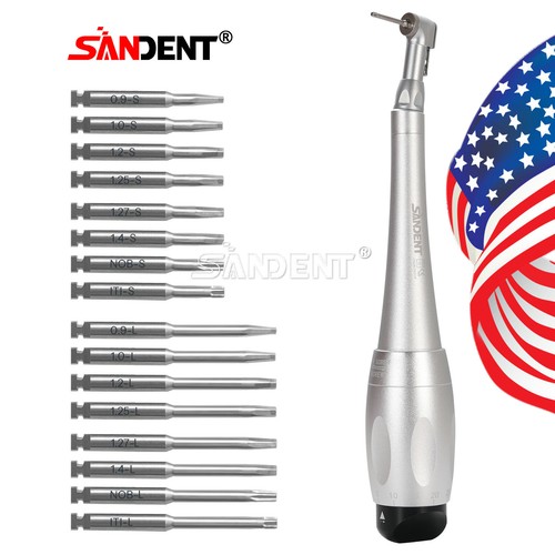 Dental Manual Implant Torque Wrench Handpiece & 16 Screw Drivers 2.35mm 2 Heads - Afbeelding 17 van 35