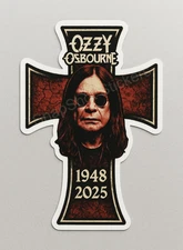 Ozzy Osbourne Commemorative Vinyl Sticker/Decal 07