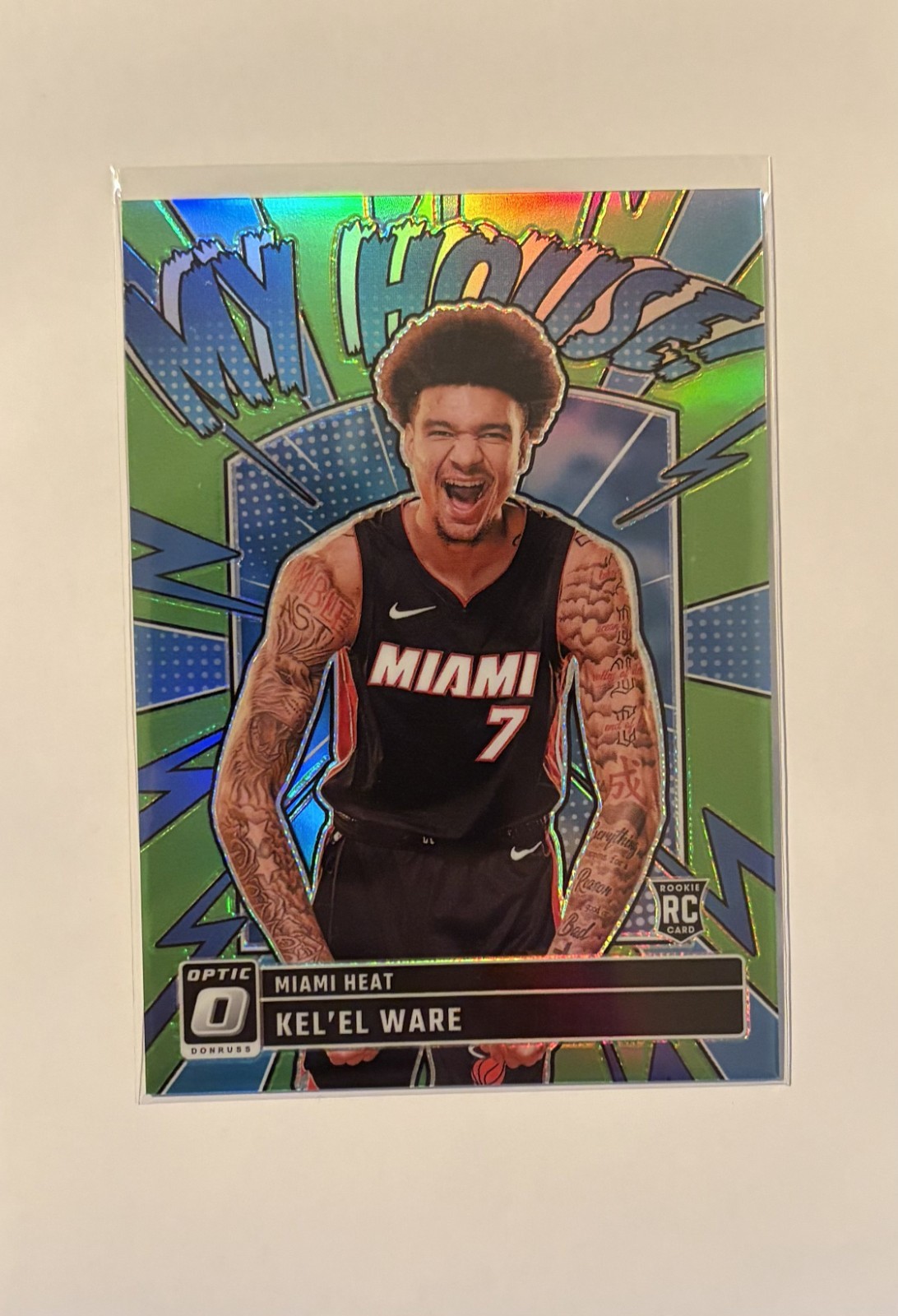 2024-25 Donruss Optic Kel’El Ware RC My House Lime Green Prizm /199 Heat