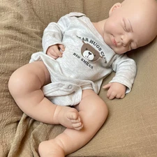 19.68 inch Full Silicone Reborn Baby Boy Look Real Silicone Doll Cute Infant