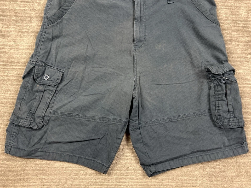 Pantalones Cortos Beverly Hills Polo Club Para Hombre 44 Azul Carga Mezcla de Algodón Foto 3 de 4