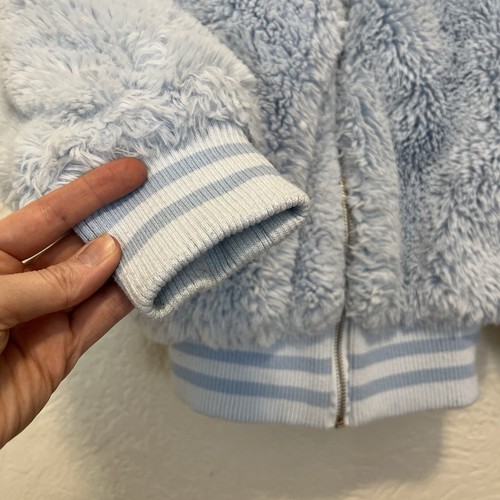 Hello Kitty Forever 21 Kids Jacket Blue Angel Faux Fur Girls 5/6 - Picture 8 of 14