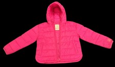 Gap Kids Pink Hooded Puffer Jacket S Water-Resistant Primaloft P.U.R.E. Recycled
